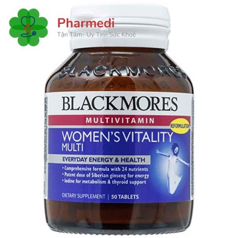 Viên uống Blackmores Women's Vitality Multi bổ sung Vitamin & Khoáng Chất_12