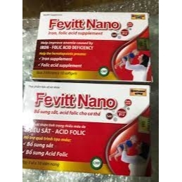 Viên Uống Bổ Máu Fevitt Nano Chữ Đỏ Bổ Sung Sắt, Acid Folic Hộp 30 Viên_13