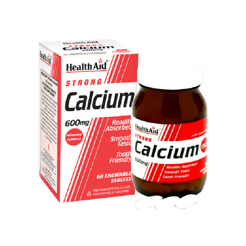 Viên Uống Bổ Sung Canxi HealthAid Strong Calcium 600mg Hỗ Trợ Giảm Loãng Xương Cho Người Cao Tuổi
