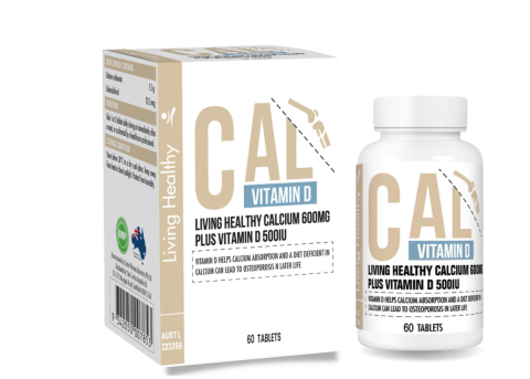 Viên uống bổ sung canxi Living Healthy Calcium 600mg Plus Vitamin D 500IU - Hộp 60 viên_11