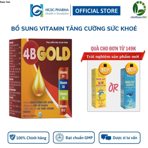 Viên Uống Bổ Sung Vitamin 4B GOLD HGSG (Hộp 6 vỉ x 10 viên)_11