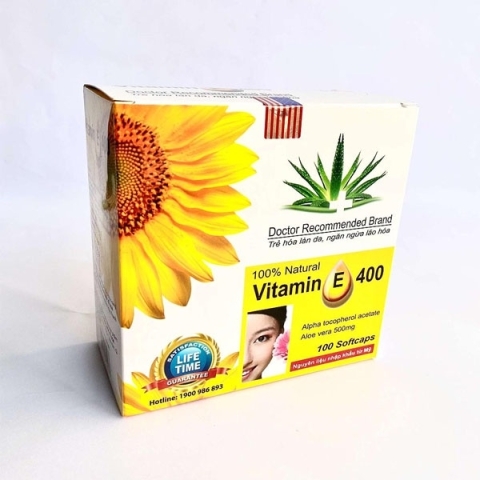 Viên Uống Bổ Sung Vitamin E 400 USAPharma Đẹp Da, Chống Lão Hóa (H/100v)_11