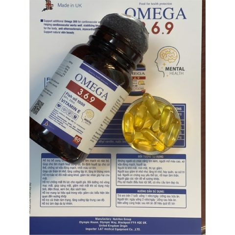 Viên Uống Dầu Cá Omega 3.6.9 Fish Oil 1000 Hộp 60 Viên - UK_11