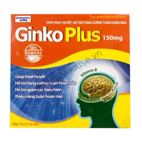Viên uống hoạt huyết dưỡng não Ginko Plus 150mg - hộp 100 viên_11