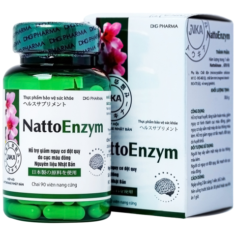 Viên uống NattoEnzym DHG hỗ trợ giảm nguy cơ đột quỵ do cục máu đông - Hộp 90 viên_11
