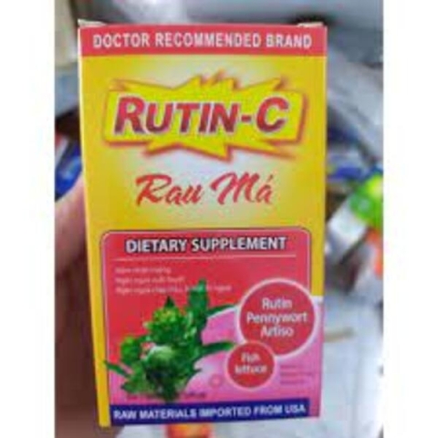 Viên uống Rutin-C Rau Má USA Giúp Mát Gan, Thanh Nhiệt Giải Độc Hộp 30 viên_123