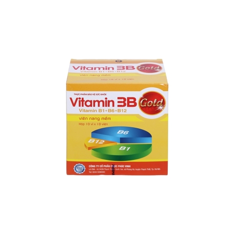 Viên uống Vitamin 3B Gold Phúc Vinh Hộp 100 viên_12