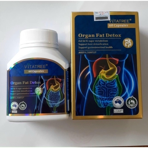 Viên Uống Vitatree Organ Fat Detox Giải Độc Mỡ Nội Tạng Hộp 60 viên_11