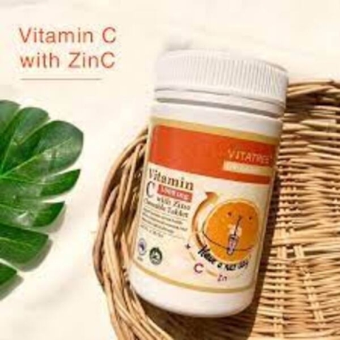 Viên Vitamin C kèm Kẽm Vitatree Bổ Sung Vitamin C, Tăng Sức Đề Kháng Hộp 100 viên_123