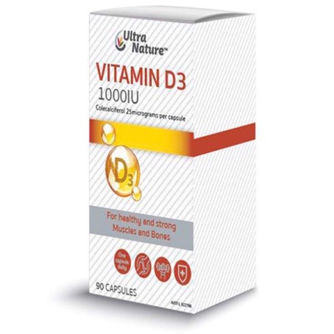 Vitamin D3 1000IU Ultra Nature (90 viên) Chắc Khỏe Xương – Tăng Cường Miễn Dịch_12