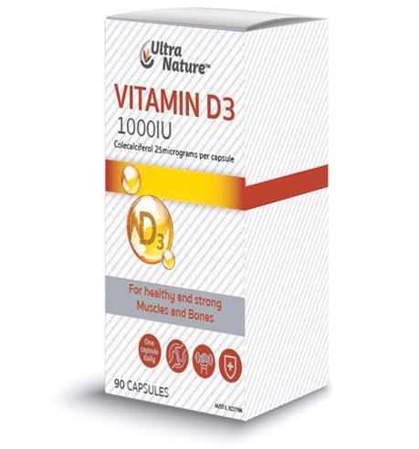 Vitamin D3 1000IU Ultra Nature (hộp 90 viên) - Hỗ Trợ Điều Trị Xương Khớp, Tăng Cường Hệ Miễn Dịch_12