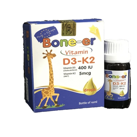Vitamin D3 nhỏ giọt Everyday Health Bone-er bổ sung vitamin D3 và K2 cho bé từ 0 tháng tuổi lọ 10ml nhập khẩu Châu Âu