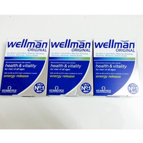 Wellman Original Vitabiotics Giữ Vững Phong Độ Cho Phái Mạnh Hộp 30 Viên_123